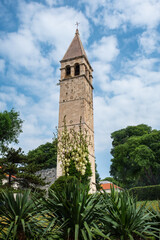 Fototapeta na wymiar Bell Tower of St. Arnir in Split, Croatia