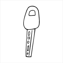 house key in doodle style
