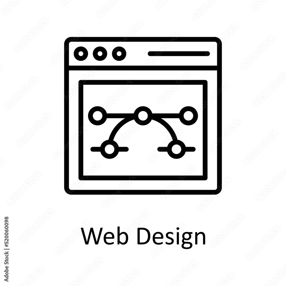 Poster web design vector outline icon design illustration on white background. eps 10 file