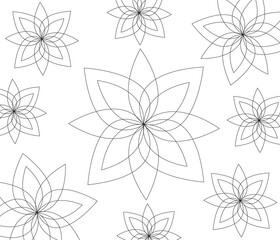 Fototapeta na wymiar flower vektor illustration, mandala, floral 