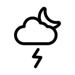 Night storm icon