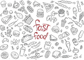 fast food pattern
