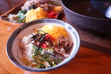 Japanese Food, Keihan, Dish of Seasoned Chicken with Rice, Famouse in Amami-oshima, Kagoshima,  - 日本料理 鹿児島 奄美大島 鶏飯