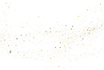 Light gold and light silver glitter confetti background.