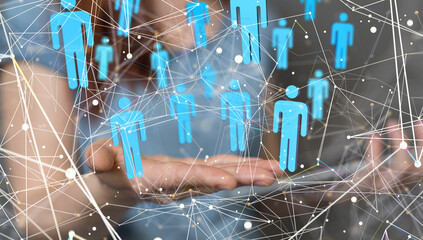 system - Stack of hands showing unity and teamwork .