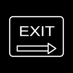 Fototapeta premium Unique Exit Vector Icon
