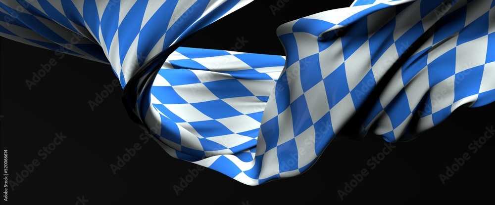 Wall mural bavaria flag oktoberfest blue and white