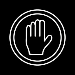 Halt Vector Icon