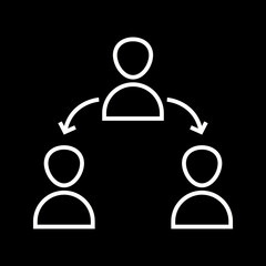 Unique Connected Users Vector Icon