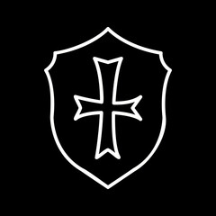 Unique Sheild Vector Icon