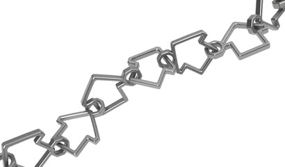 House Metal Chain Links