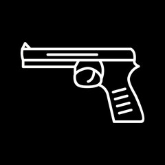 Unique Pistol Vector Icon
