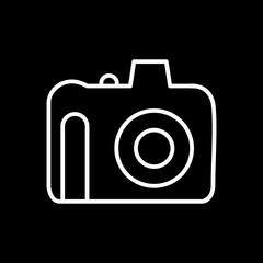 Unique DSLR Camera Vector Icon