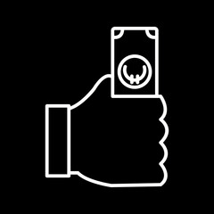 Unique Cash Vector Icon