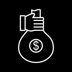 Unique Money Sharing Vector Icon