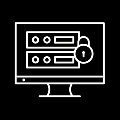 Unique Data Security Vector Icon