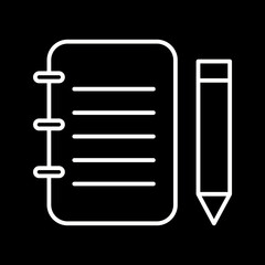 Unique Notepad Vector Icon