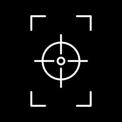 Unique Focus Vertical Vector Icon
