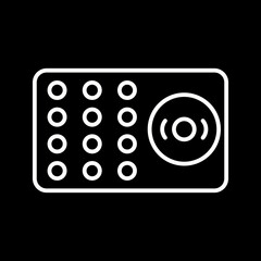 Unique Ring Alarm Vector Icon