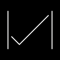 Unique Tick Vector Icon