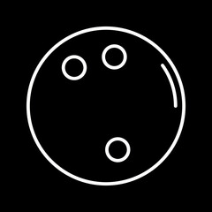 Bowling Ball Vector Icon