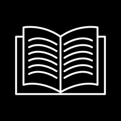 Unique Textbook Vector Icon