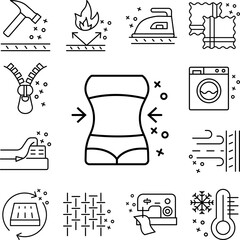 Slim fit body shapes waist icon in a collection with other items