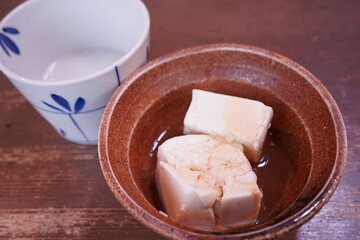 Okinawan-style Tofu, Shima or Island Tofu, Japanese Food - 日本料理 島豆腐