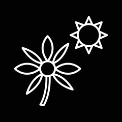 Flower in sunlight Icon