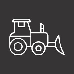 Industrial Tractor Icon