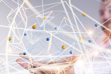 Social Networking illustration team group