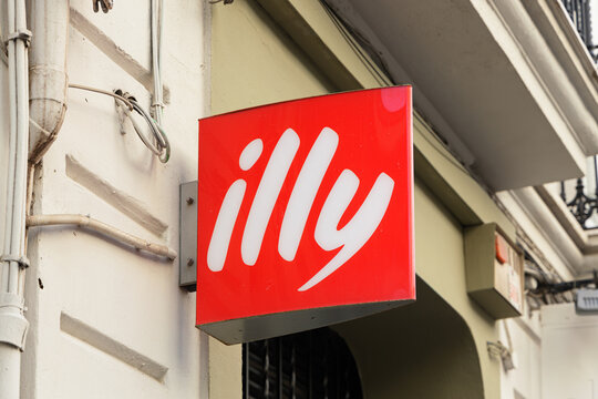 VALENCIA, SPAIN - MAY 17, 2022: Illy is an Italian coffee company specializing in espresso