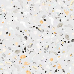 Terrazzo Texture Vector. Flooring Seamless Pattern