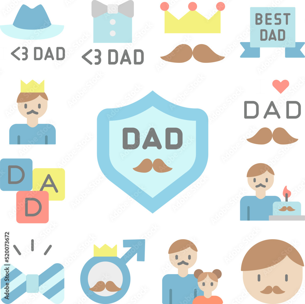 Poster shield icon in a collection with other items