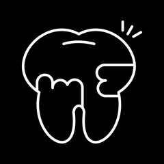 Toothache And Plaque Icon