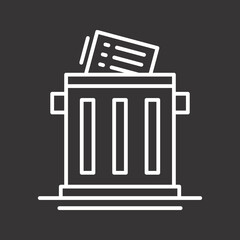 Trash List Icon