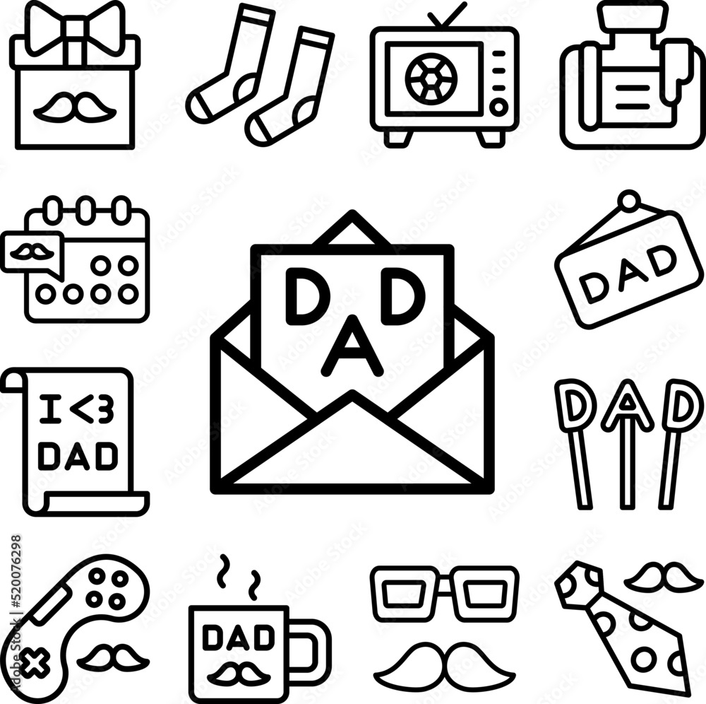 Poster Message icon in a collection with other items