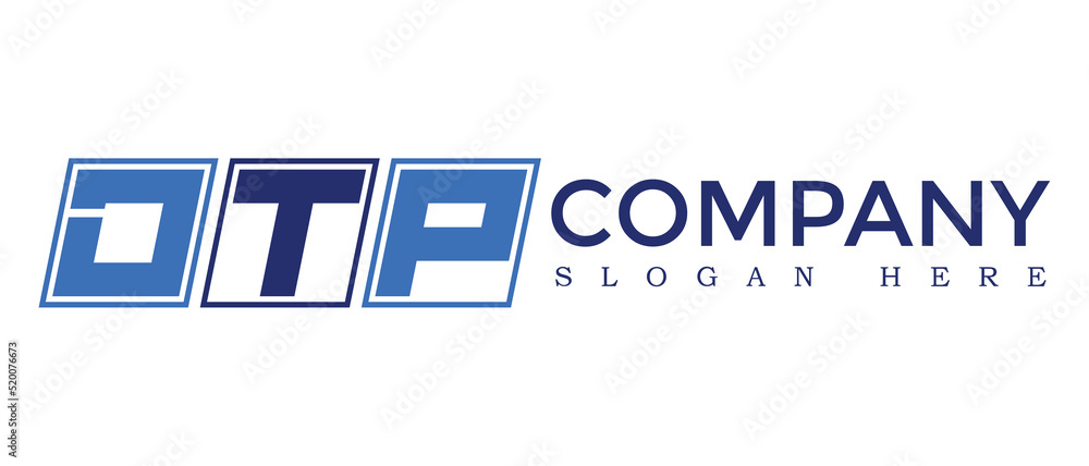 Poster dtp three letter rounded rectangle boxes shape element symbol digital initial technology media busin