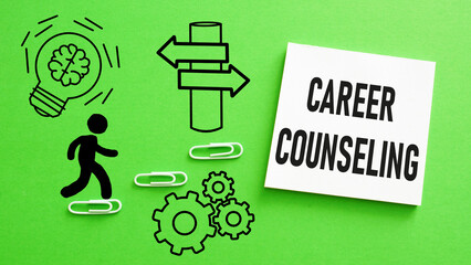 Career counseling is shown using the text