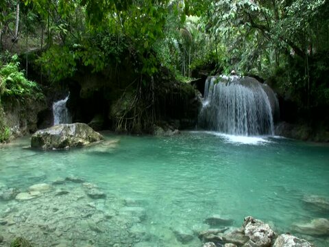 Kawasan waterfalls, Cebu, Philippines