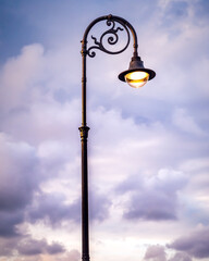 light bulb with sky background