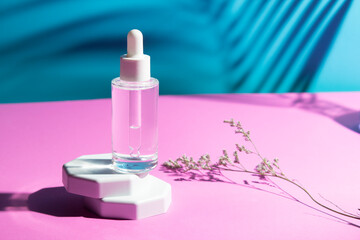 scientist and mockup tube bottle for skin care cosmetic , product branding, cream lotion treatment,...