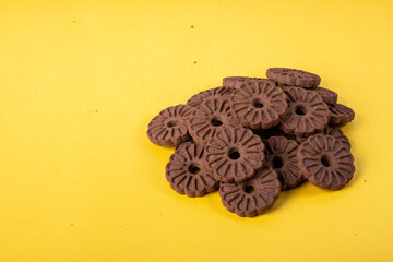 Bolacha Biscoito de chocolate artesanal no formato de flor