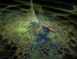 Imaginatory fractal abstract background Image