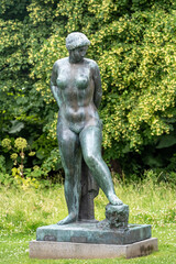 statue of a person in the park andersen, danmark