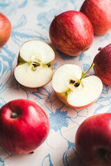apples on a white background