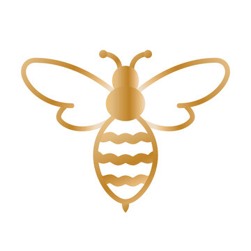 Bee Vector, Bee Icon, Honeybee, Bee Logo, Buzz, Wildlife Bee, Honeybee Illustration, Vector Illustration Background