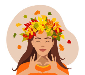 Autumn mood illustration.