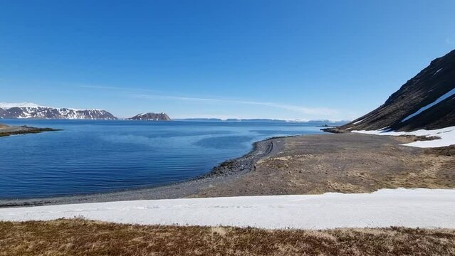 landscape with mountains in finnmark