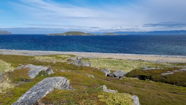 landscape with mountains in finnmark